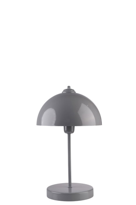 Opviq Lámpara de Mesa de Metal Gris